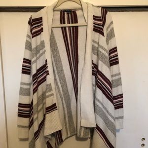 Torrid stripped open cardigan